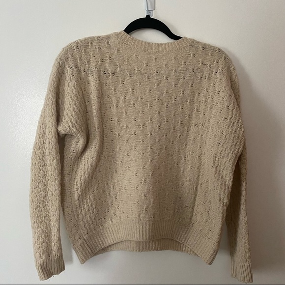 Vince Boxy Oatmeal Yak Wool Blend Sweater XS - Picture 5 of 5
